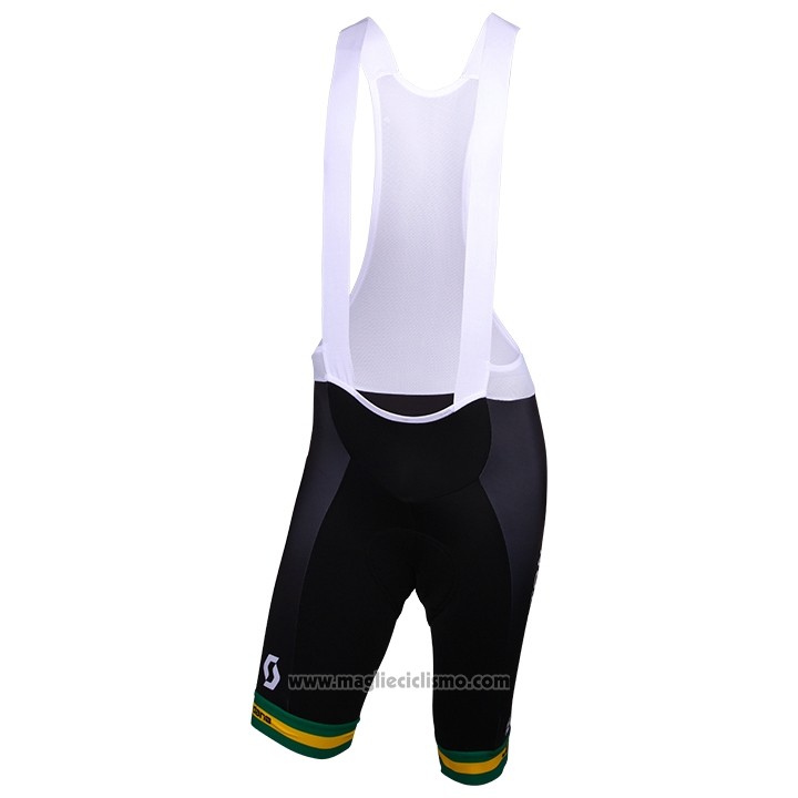 2018 Abbigliamento Ciclismo Mitchelton Scott Campione Australia Manica Corta e Salopette